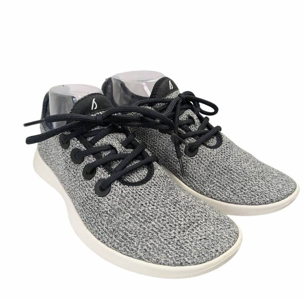 Allbirds Tree Runner marled black white kint comfort sneaker womens 10
